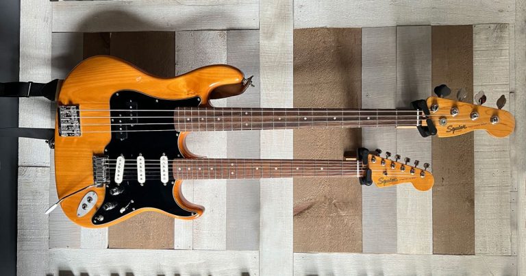 Bass of the Week: Omer Al-Katib’s Double-Neck Bass-Tar