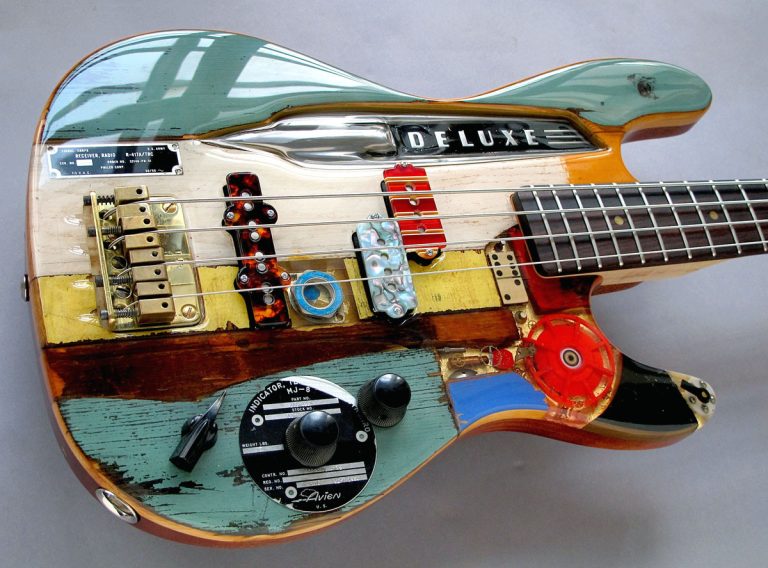 Michael Spalt’s Blue Deluxe Bass Turns Found Objects into Playable Art