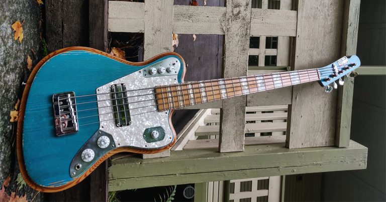 Bass of the Week: Vuorensaku Guitars’ “Deep Blue 5” With Darkglass Preamp and Built-In Overdrive