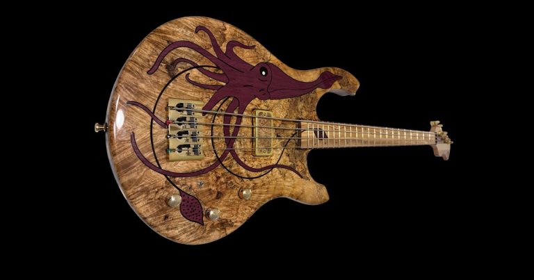 Bass of the Week: McDiarmid Squid Bass With Spalted Maple Top and Custom Inlay