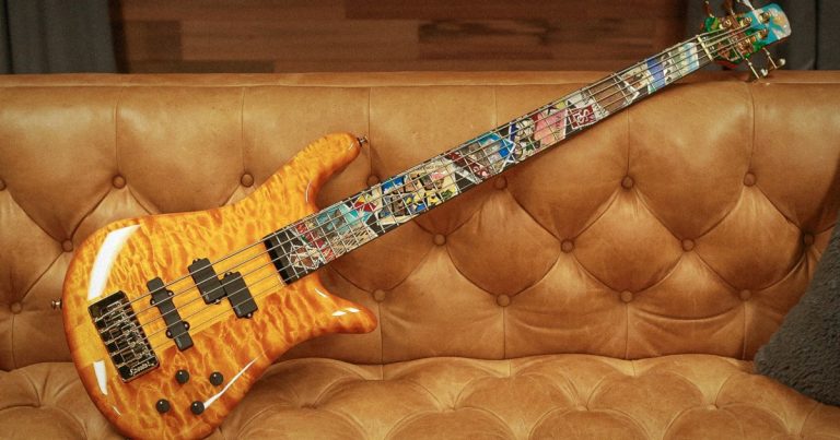 Bass of the Week: Spector’s One-of-One 50th Anniversary Bass Stuns with Full-Fingerboard Inlay