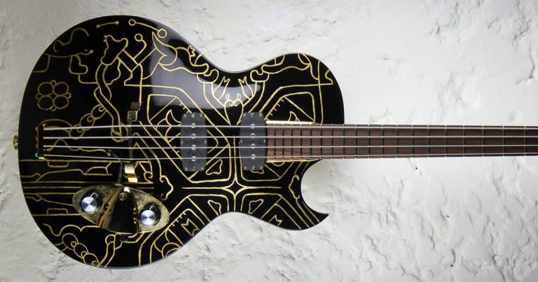 Bass of the Week: Di Donato’s Hasaki Bass “Quattro” Is a Gold-Leaf Short-Scale Stunner